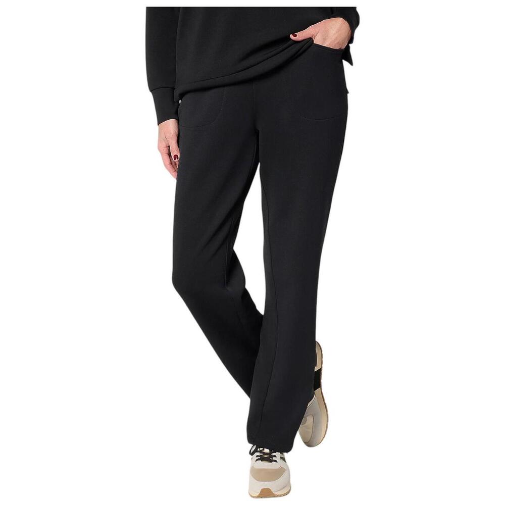 Belle by Kim Gravel Women's ScubaLuxe Straight Leg Pant Black - Tall
